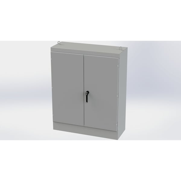 3 Point Latch with Padlock/Keylock Handle Electrical Enclosures, 60 in H, 18 in D, 48 in W
